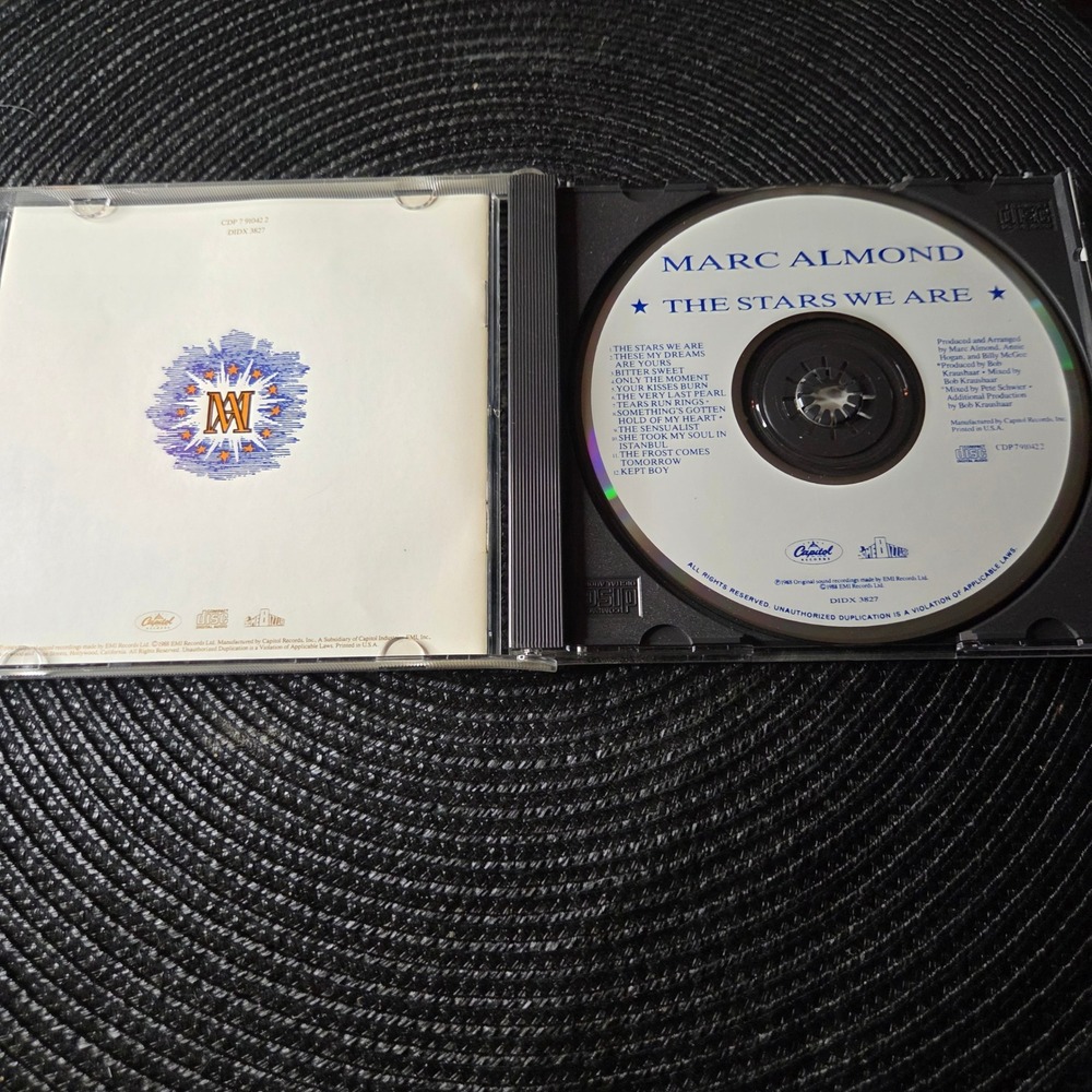 Marc Almond CD The Stars We Are 1988 Capitol Records Synth-Pop New Wave Vintage - Picture 2 of 6